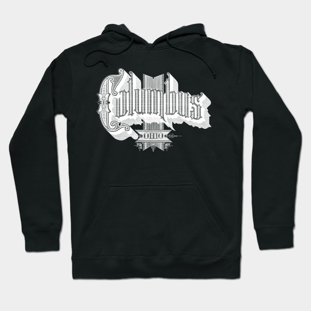 Vintage Columbus, OH Hoodie by DonDota